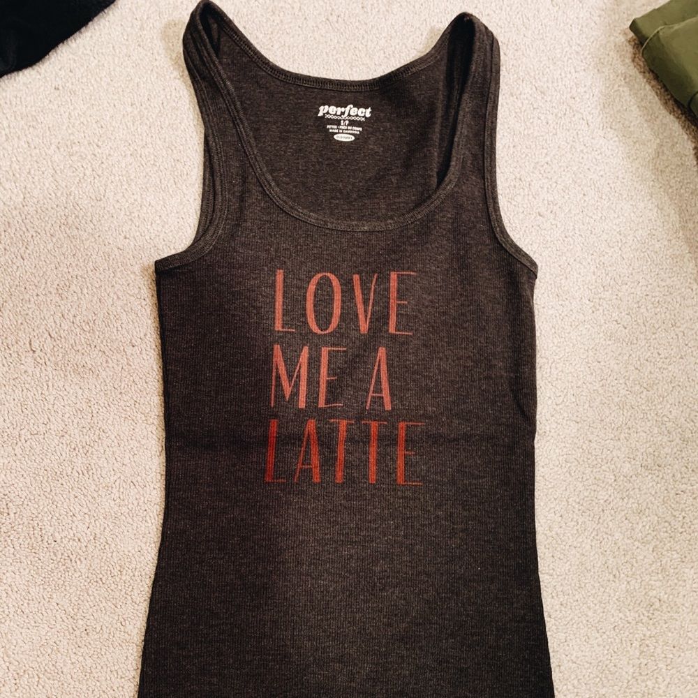 Love me a latte tank